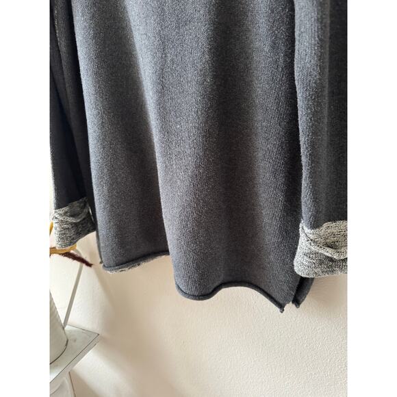 PURE Knits Handknit Lagenlook Artsy Long Sweater Cardigan Pearl Big Buttons Sz L - Picture 11 of 13